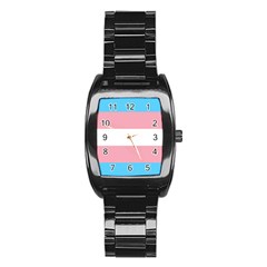 Transgender Pride Flag Stainless Steel Barrel Watch by lgbtnation