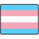 Transgender Pride Flag Double Sided Fleece Blanket (Medium)  58.8 x47.4  Blanket Front