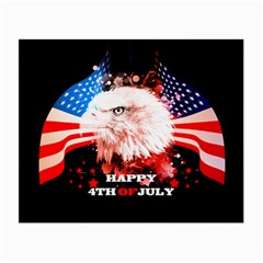 Happy 4th Of July Small Glasses Cloth by FantasyWorld7