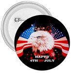 Happy 4th Of July 3  Buttons Front