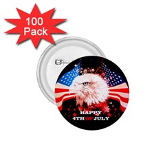 Happy 4th Of July 1 75  Buttons (100 Pack)  by FantasyWorld7