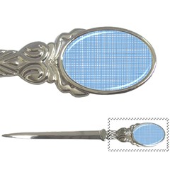 Light blue knitting pattern Letter Opener