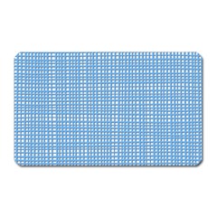 Light blue knitting pattern Magnet (Rectangular)