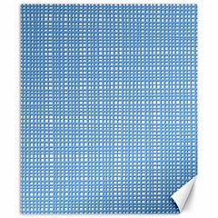 Light blue knitting pattern Canvas 8  x 10 