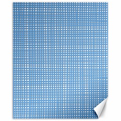 Light blue knitting pattern Canvas 16  x 20 