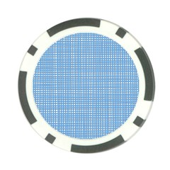 Light blue knitting pattern Poker Chip Card Guard (10 pack)