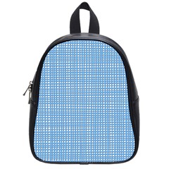 Light blue knitting pattern School Bag (Small)