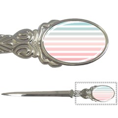 Horizontal Pinstripes In Soft Colors Letter Opener