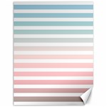 Horizontal pinstripes in soft colors Canvas 12  x 16  11.86 x15.41  Canvas - 1