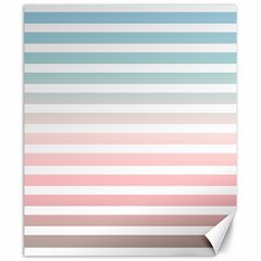 Horizontal Pinstripes In Soft Colors Canvas 20  X 24  by shawlin