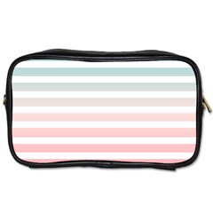 Horizontal Pinstripes In Soft Colors Toiletries Bag (one Side) by shawlin