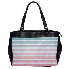 Horizontal Pinstripes In Soft Colors Oversize Office Handbag by shawlin