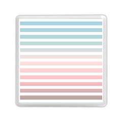 Horizontal Pinstripes In Soft Colors Memory Card Reader (square)