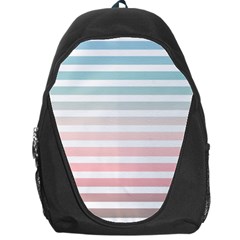 Horizontal Pinstripes In Soft Colors Backpack Bag by shawlin