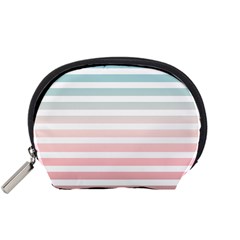 Horizontal Pinstripes In Soft Colors Accessory Pouch (small) by shawlin