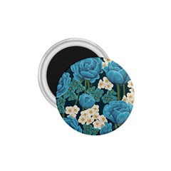 Blue flowers pattern 1.75  Magnets