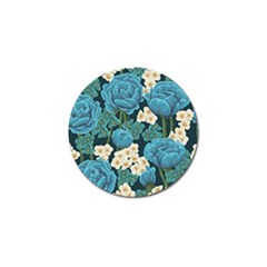 Blue flowers pattern Golf Ball Marker (10 pack)