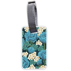 Blue flowers pattern Luggage Tag (one side)