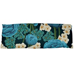 Blue flowers pattern Body Pillow Case Dakimakura (Two Sides)