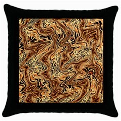 Safari 1 Throw Pillow Case (black)