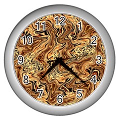 Safari 1 Wall Clock (silver) by ArtworkByPatrick