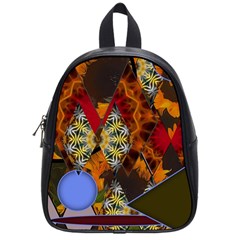 Sunflower Collage School Bag (small) by bloomingvinedesign