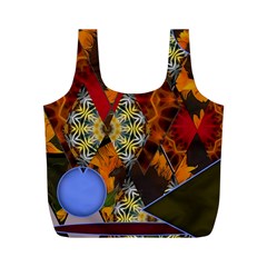 Sunflower Collage Full Print Recycle Bag (m) by bloomingvinedesign