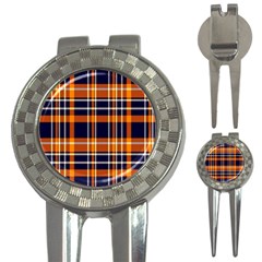 Tartan Pattern 3-in-1 Golf Divots by ArtworkByPatrick