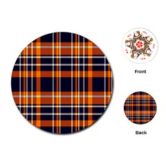 Tartan Pattern Playing Cards Single Design (round) by ArtworkByPatrick