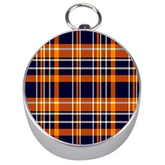 Tartan Pattern Silver Compasses by ArtworkByPatrick