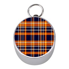 Tartan Pattern Mini Silver Compasses by ArtworkByPatrick