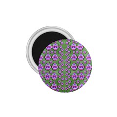 Fantasy Flowers Dancing In The Green Spring 1 75  Magnets by pepitasart