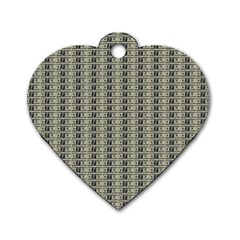 100 Dollars Dog Tag Heart (two Sides) by snowwhitegirl