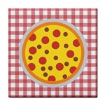 Pizza Table Pepperoni Sausage Copy Tile Coasters Front