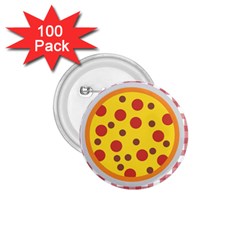 Pizza Table Pepperoni Sausage Copy 1 75  Buttons (100 Pack)  by Nexatart