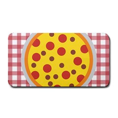 Pizza Table Pepperoni Sausage Copy Medium Bar Mats by Nexatart