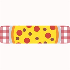 Pizza Table Pepperoni Sausage Copy Large Bar Mats by Nexatart