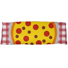 Pizza Table Pepperoni Sausage Copy Body Pillow Case (dakimakura) by Nexatart