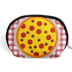 Pizza Table Pepperoni Sausage Copy Accessory Pouch (medium) by Nexatart