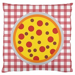 Pizza Table Pepperoni Sausage Copy Standard Flano Cushion Case (one Side) by Nexatart