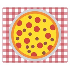 Pizza Table Pepperoni Sausage Copy Double Sided Flano Blanket (small)  by Nexatart