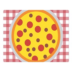 Pizza Table Pepperoni Sausage Copy Double Sided Flano Blanket (large)  by Nexatart