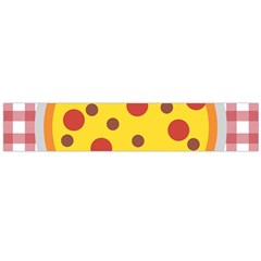 Pizza Table Pepperoni Sausage Copy Large Flano Scarf  by Nexatart