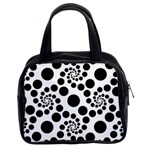 Dot Dots Round Black And White Classic Handbag (Two Sides) Front