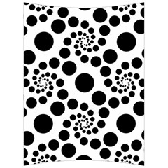 Dot Dots Round Black And White Back Support Cushion by Nexatart