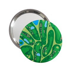 Golf Course Par Golf Course Green Copy 2 25  Handbag Mirrors by Nexatart