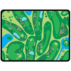 Golf Course Par Golf Course Green Copy Fleece Blanket (large)  by Nexatart