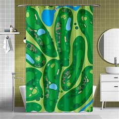 Golf Course Par Golf Course Green Copy Shower Curtain 48  X 72  (small)  by Nexatart