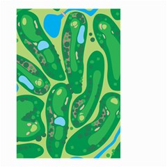 Golf Course Par Golf Course Green Copy Small Garden Flag (two Sides) by Nexatart