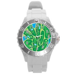 Golf Course Par Golf Course Green Copy Round Plastic Sport Watch (l) by Nexatart